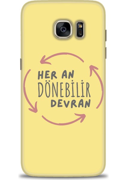 Samsung Galaxy S7 Edge Hd Baskılı Kılıf + Seramik Tam Kaplayan Ekran Koruyucu 167