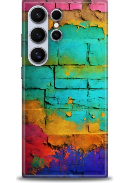 Samsung Galaxy S24 Ultra Hd Baskılı Kılıf + Seramik Tam Kaplayan Ekran Koruyucu 437
