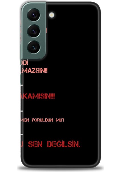 Samsung Galaxy S22 Hd Baskılı Kılıf + Seramik Tam Kaplayan Ekran Koruyucu 391