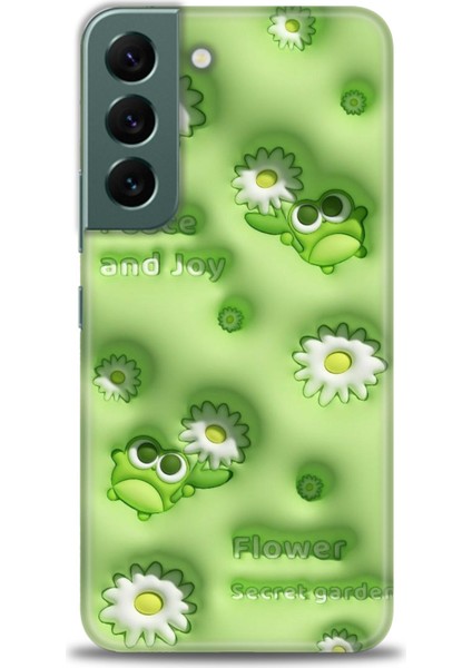 Samsung Galaxy S22 Hd Baskılı Kılıf + Seramik Tam Kaplayan Ekran Koruyucu 116