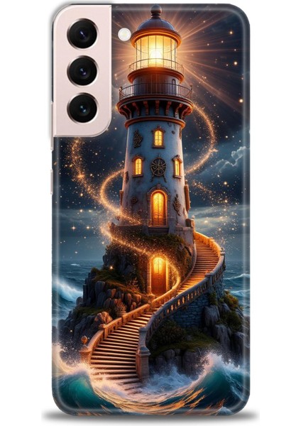 Samsung Galaxy S22 Plus Hd Baskılı Kılıf + Seramik Tam Kaplayan Ekran Koruyucu 232
