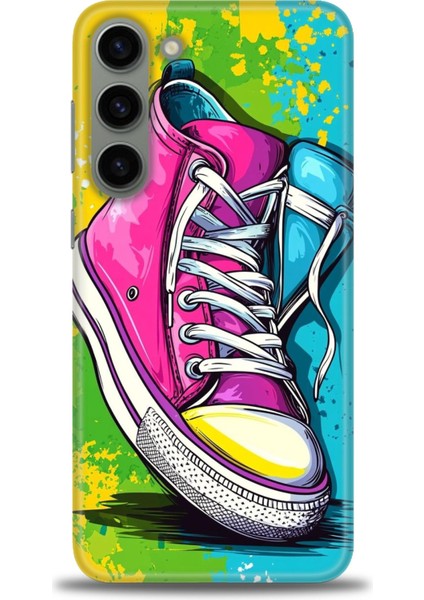 Samsung Galaxy S23 Plus Hd Baskılı Kılıf + Seramik Tam Kaplayan Ekran Koruyucu 441