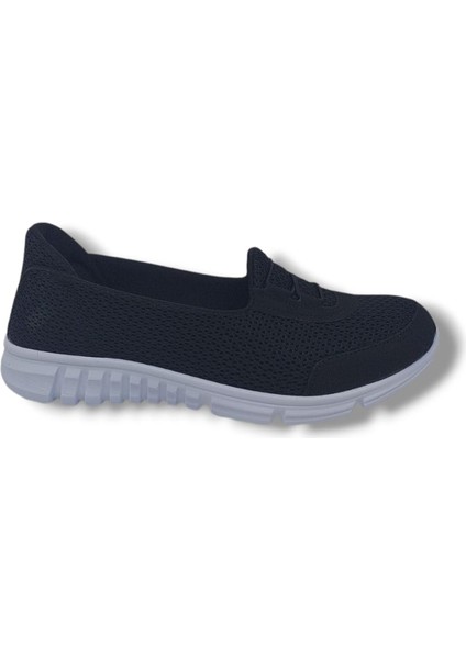 2555 Kadın Siyah Spor Babet Ayakkabı