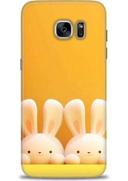 Samsung Galaxy S7 Edge Hd Baskılı Kılıf + Seramik Tam Kaplayan Ekran Koruyucu 78