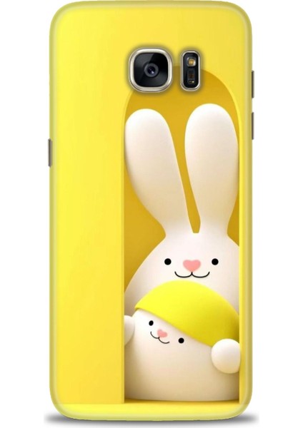 Samsung Galaxy S7 Edge Hd Baskılı Kılıf + Seramik Tam Kaplayan Ekran Koruyucu 72