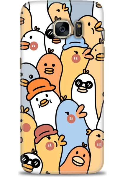 Samsung Galaxy S7 Edge Hd Baskılı Kılıf + Seramik Tam Kaplayan Ekran Koruyucu 497