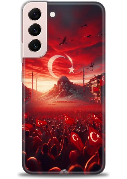 Samsung Galaxy S22 Plus Hd Baskılı Kılıf + Seramik Tam Kaplayan Ekran Koruyucu 39