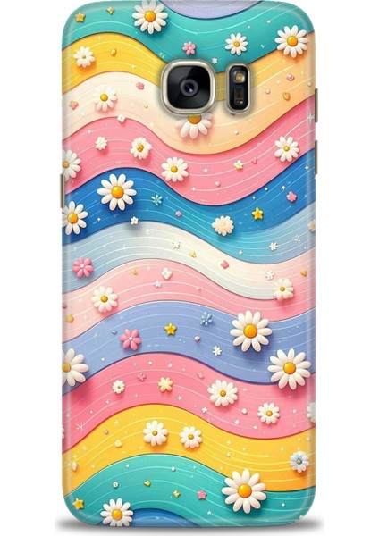 Samsung Galaxy S7 Edge Hd Baskılı Kılıf + Seramik Tam Kaplayan Ekran Koruyucu 418