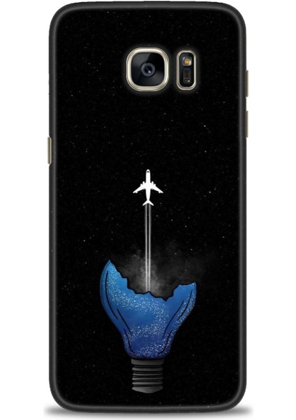 Samsung Galaxy S7 Edge Hd Baskılı Kılıf + Seramik Tam Kaplayan Ekran Koruyucu 383