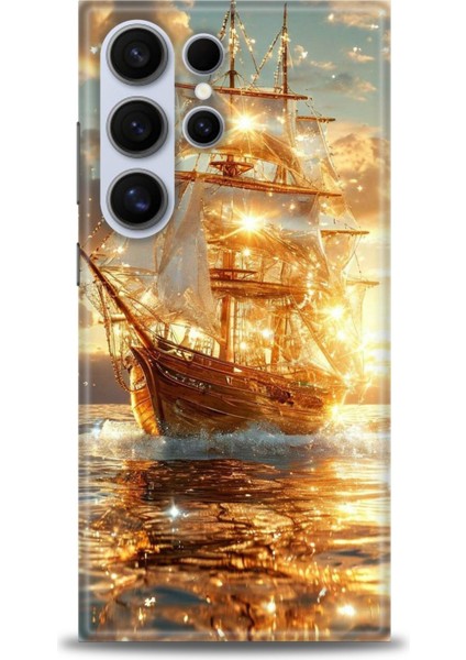 Samsung Galaxy S24 Ultra Hd Baskılı Kılıf + Seramik Tam Kaplayan Ekran Koruyucu 234