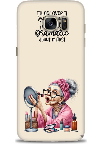 Samsung Galaxy S7 Edge Hd Baskılı Kılıf + Seramik Tam Kaplayan Ekran Koruyucu 48