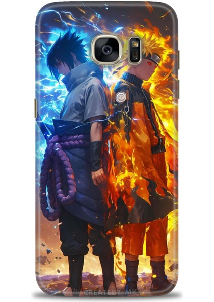 Samsung Galaxy S7 Edge Hd Baskılı Kılıf + Seramik Tam Kaplayan Ekran Koruyucu 260