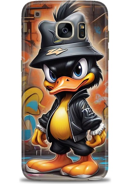 Samsung Galaxy S7 Edge Hd Baskılı Kılıf + Seramik Tam Kaplayan Ekran Koruyucu 256