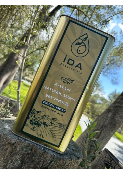 Idayvalık Naturel Sızma Zeytinyağı Erken Hasat 5 Lt