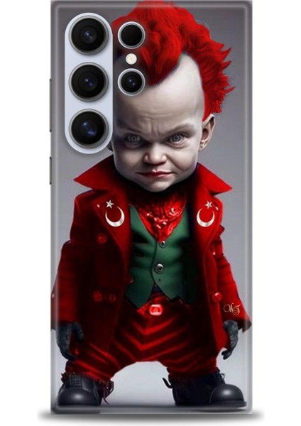 Samsung Galaxy S24 Ultra Hd Baskılı Kılıf + Seramik Tam Kaplayan Ekran Koruyucu 248