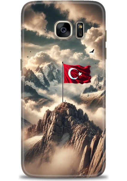 Samsung Galaxy S7 Edge Hd Baskılı Kılıf + Seramik Tam Kaplayan Ekran Koruyucu 34