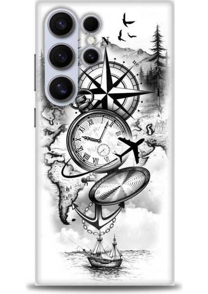 Samsung Galaxy S24 Ultra Hd Baskılı Kılıf + Seramik Tam Kaplayan Ekran Koruyucu 84