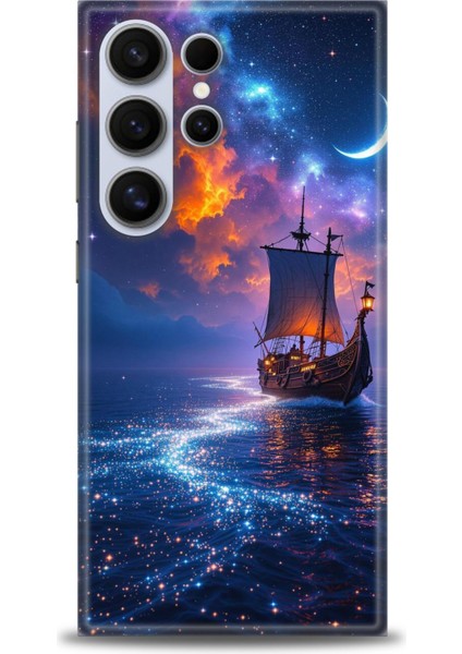 Samsung Galaxy S24 Ultra Hd Baskılı Kılıf + Seramik Tam Kaplayan Ekran Koruyucu 235