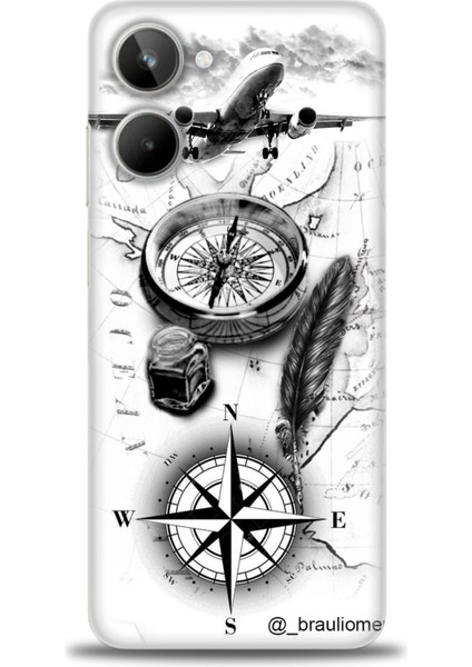 Realme 10 4g Kılıf Hd Baskılı Kılıf + Seramik Tam Kaplayan Ekran Koruyucu 81