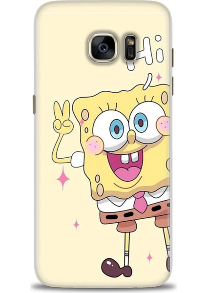 Samsung Galaxy S7 Edge Hd Baskılı Kılıf + Seramik Tam Kaplayan Ekran Koruyucu 457