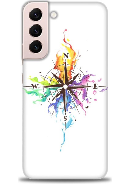 Samsung Galaxy S22 Plus Hd Baskılı Kılıf + Seramik Tam Kaplayan Ekran Koruyucu 88