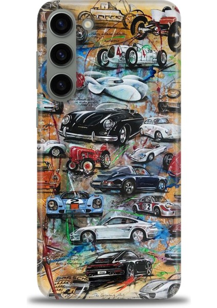 Samsung Galaxy S23 Plus Hd Baskılı Kılıf + Seramik Tam Kaplayan Ekran Koruyucu 483