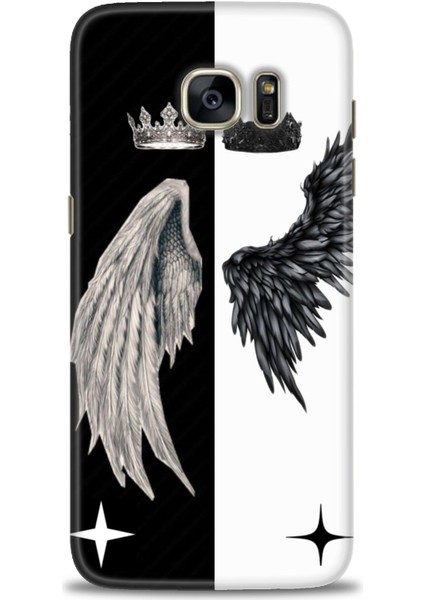 Samsung Galaxy S7 Edge Hd Baskılı Kılıf + Seramik Tam Kaplayan Ekran Koruyucu 145