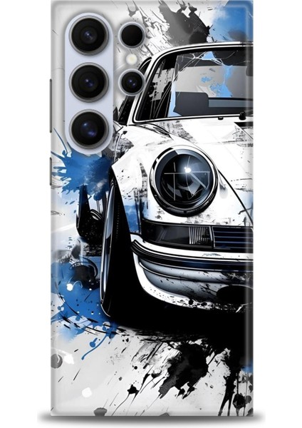Samsung Galaxy S24 Ultra Hd Baskılı Kılıf + Seramik Tam Kaplayan Ekran Koruyucu 487