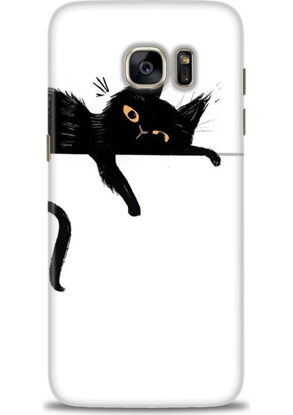 Samsung Galaxy S7 Edge Hd Baskılı Kılıf + Seramik Tam Kaplayan Ekran Koruyucu 63