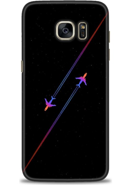 Samsung Galaxy S7 Edge Hd Baskılı Kılıf + Seramik Tam Kaplayan Ekran Koruyucu 390