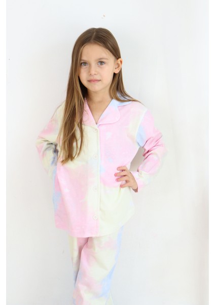 Kız Çocuk Pamuklu Düğmeli Pijama Takımı fiyatları