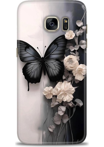 Samsung Galaxy S7 Edge Hd Baskılı Kılıf + Seramik Tam Kaplayan Ekran Koruyucu 148