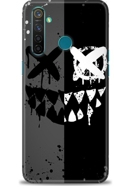 Realme 5 Pro Kılıf Hd Baskılı Kılıf + Seramik Tam Kaplayan Ekran Koruyucu 355