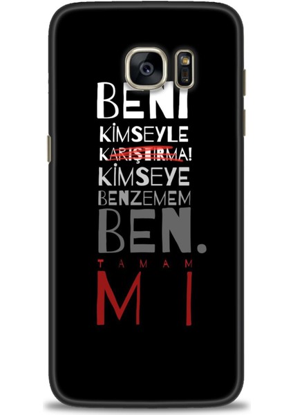 Samsung Galaxy S7 Edge Hd Baskılı Kılıf + Seramik Tam Kaplayan Ekran Koruyucu 396