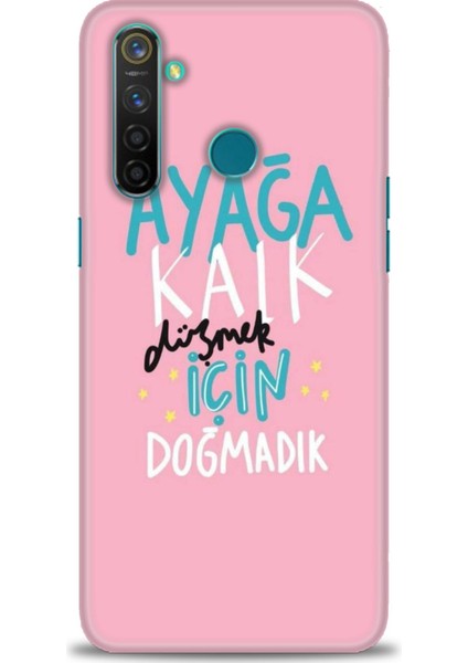 Realme 5 Pro Kılıf Hd Baskılı Kılıf + Seramik Tam Kaplayan Ekran Koruyucu 161