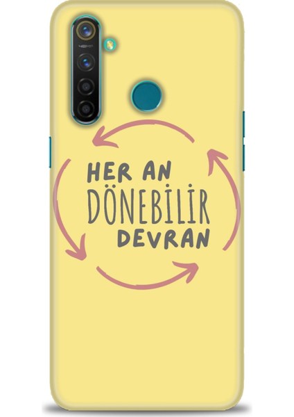 Realme 5 Pro Kılıf Hd Baskılı Kılıf + Seramik Tam Kaplayan Ekran Koruyucu 167