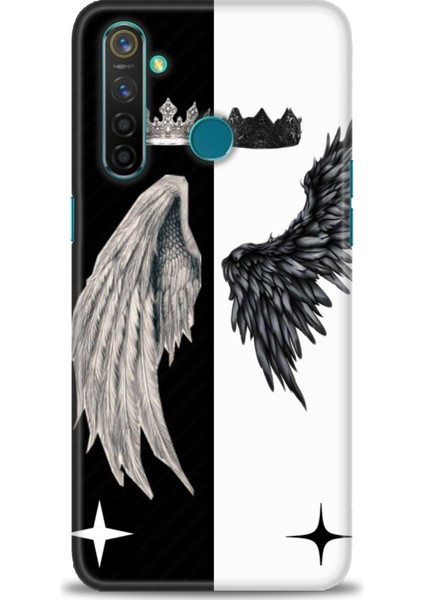 Realme 5 Pro Kılıf Hd Baskılı Kılıf + Seramik Tam Kaplayan Ekran Koruyucu 145