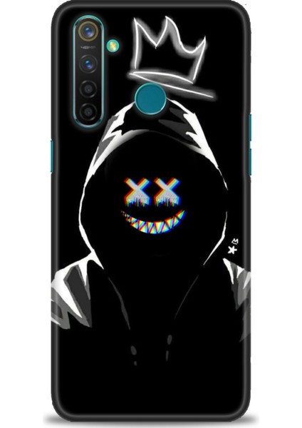 Realme 5 Pro Kılıf Hd Baskılı Kılıf + Seramik Tam Kaplayan Ekran Koruyucu 351