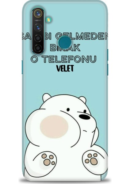 Realme 5 Pro Kılıf Hd Baskılı Kılıf + Seramik Tam Kaplayan Ekran Koruyucu 160