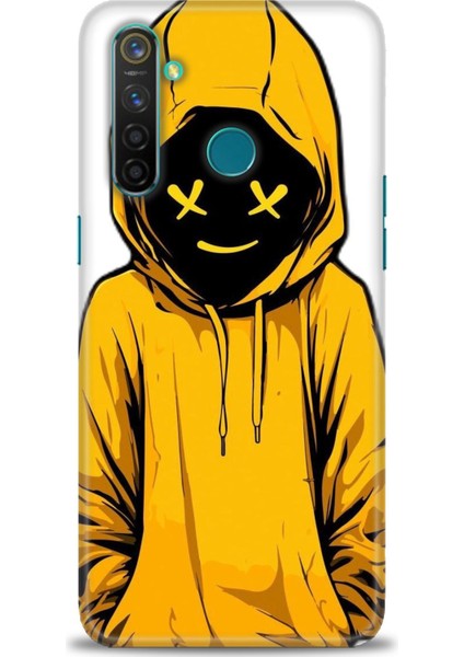 Realme 5 Pro Kılıf Hd Baskılı Kılıf + Seramik Tam Kaplayan Ekran Koruyucu 358