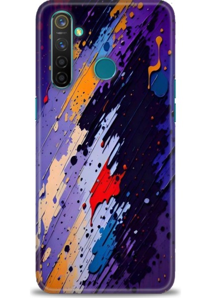Realme 5 Pro Kılıf Hd Baskılı Kılıf + Seramik Tam Kaplayan Ekran Koruyucu 436
