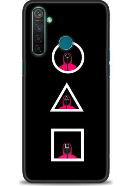 Realme 5 Pro Kılıf Hd Baskılı Kılıf + Seramik Tam Kaplayan Ekran Koruyucu 285