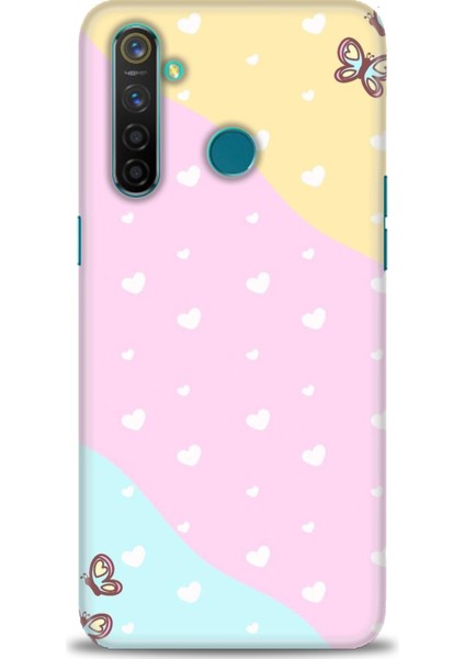 Realme 5 Pro Kılıf Hd Baskılı Kılıf + Seramik Tam Kaplayan Ekran Koruyucu 430