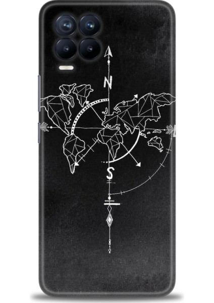 Realme 8 Kılıf Hd Baskılı Kılıf + Seramik Tam Kaplayan Ekran Koruyucu 87