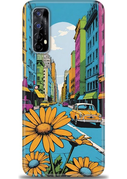 Realme 7 Kılıf Hd Baskılı Kılıf + Seramik Tam Kaplayan Ekran Koruyucu 449