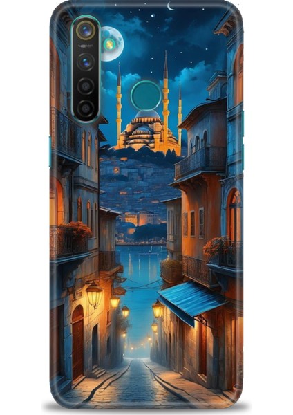 Realme 5 Pro Kılıf Hd Baskılı Kılıf + Seramik Tam Kaplayan Ekran Koruyucu 221