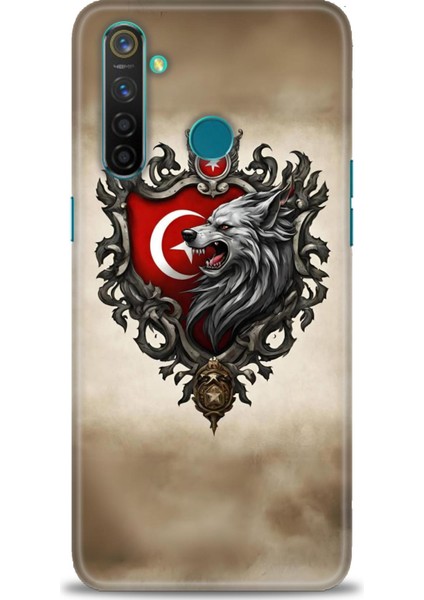 Realme 5 Pro Kılıf Hd Baskılı Kılıf + Seramik Tam Kaplayan Ekran Koruyucu 461