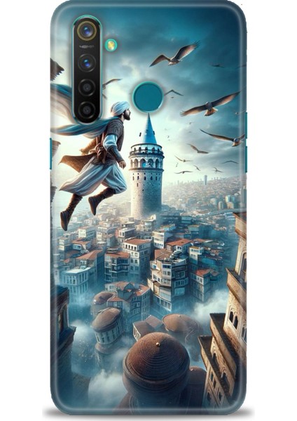 Realme 5 Pro Kılıf Hd Baskılı Kılıf + Seramik Tam Kaplayan Ekran Koruyucu 224