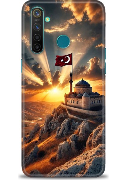 Realme 5 Pro Kılıf Hd Baskılı Kılıf + Seramik Tam Kaplayan Ekran Koruyucu 229