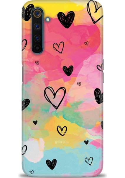 Realme 6 Pro Kılıf Hd Baskılı Kılıf + Seramik Tam Kaplayan Ekran Koruyucu 417